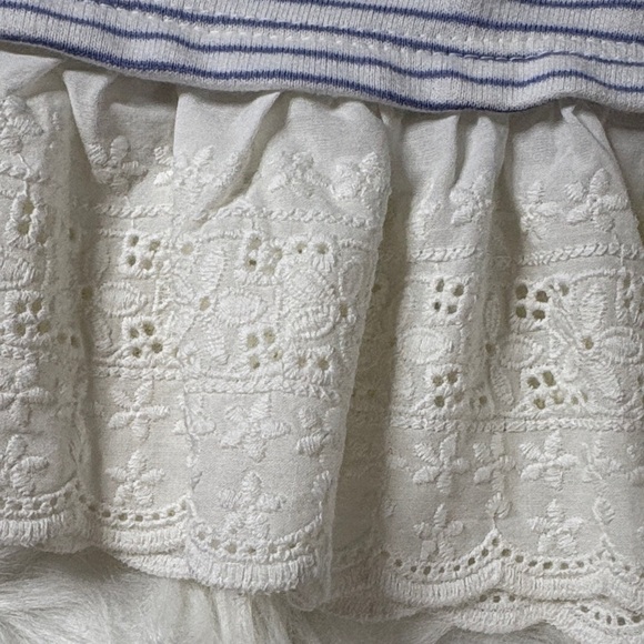 OshKosh B'gosh Blue and White Striped Long Sleeve Top - Picture 3 of 5